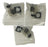 Lot of 3 HTP Solenoid Valve Plugs | 3-Pin | 10A 250V | Clear Body Connector NSNP