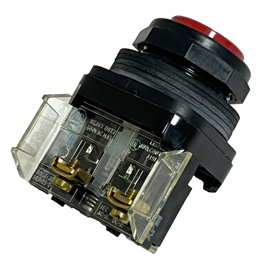 Allen-Bradley 800H-BR6D1 Ser. F Push Button | 30mm Red Extended Head | 1 NO