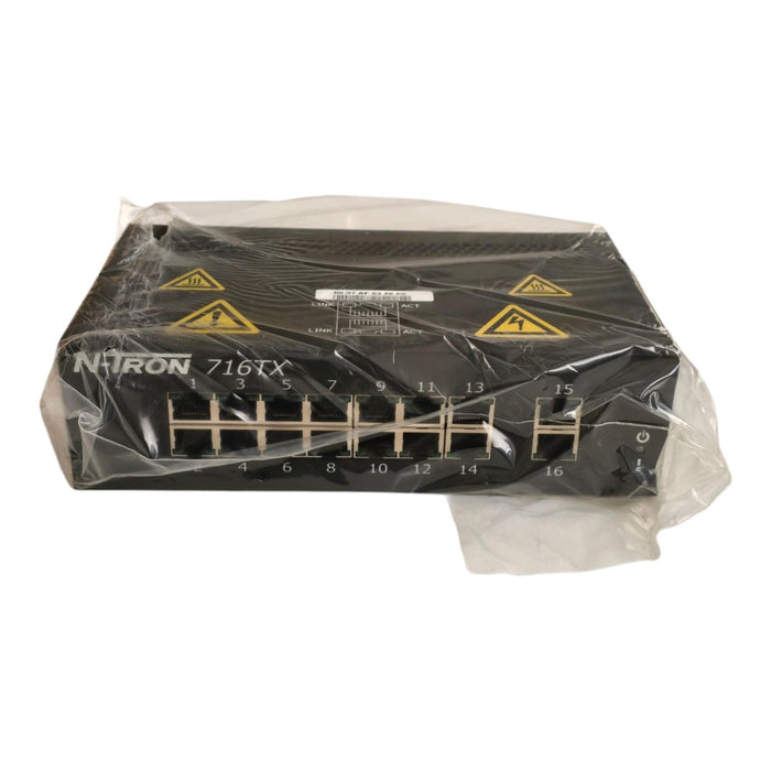 Red Lion N-Tron 716TX Managed Industrial Ethernet Switch 16-Port 10/100BaseTX