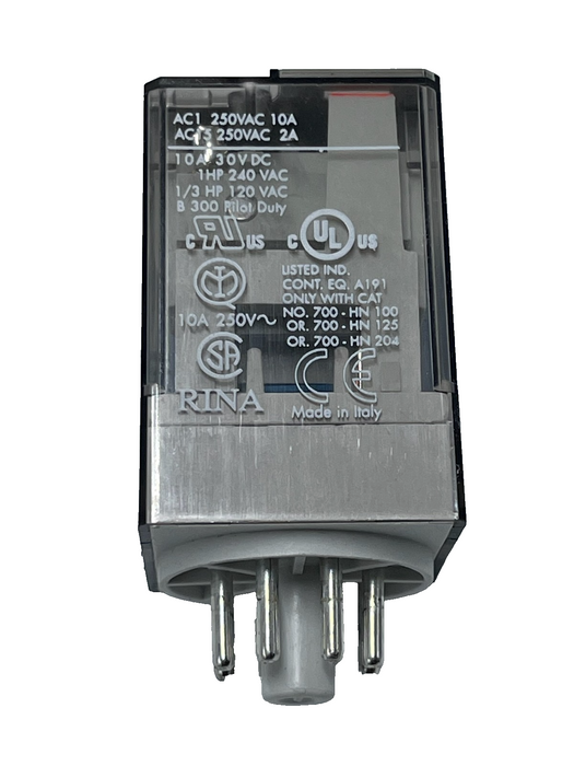 Lot of 3 Allen Bradley 700-HA32Z24 Ser. D Relays 24VDC 10A DPDT 8-Pin Octal Base
