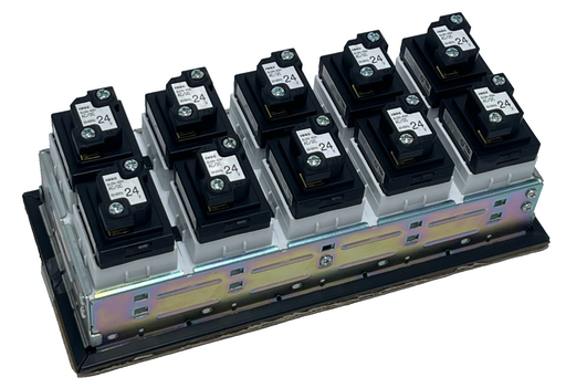 IDEC SLC40N-0205-DD2FB Panel Mount Annunciator Pilot Light Matrix - 24V AC/DC