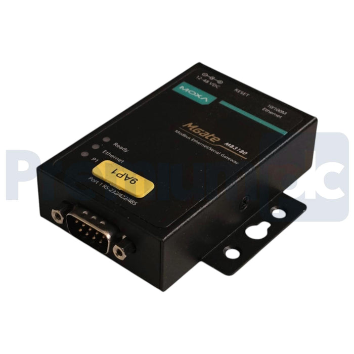 Moxa MGate MB3180 1-Port Standard Modbus Gateway | RS-232/422/485 to Ethernet
