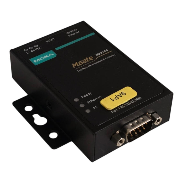 Moxa MGate MB3180 1-Port Standard Modbus Gateway | RS-232/422/485 to Ethernet