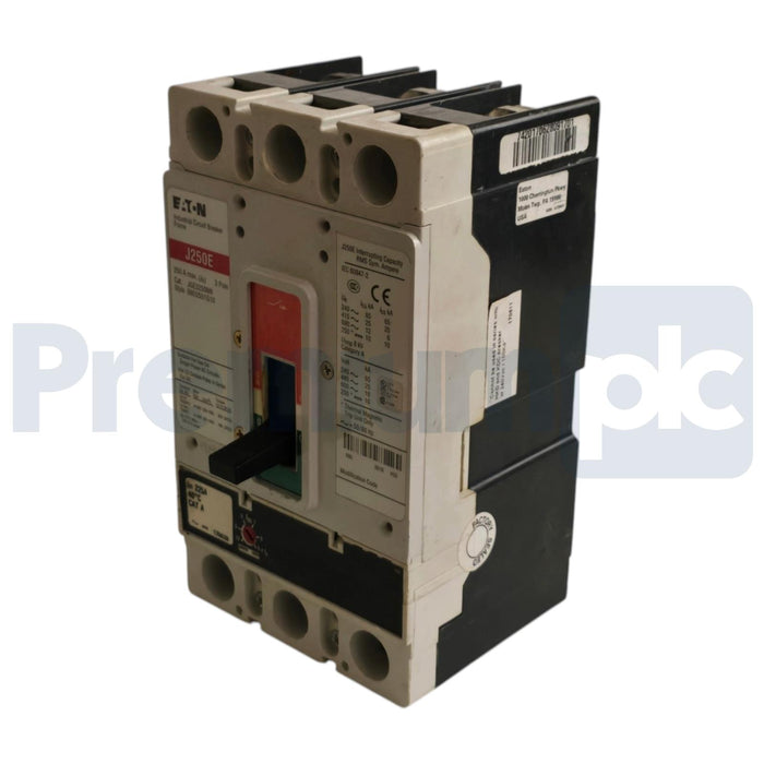 Eaton JGE3250NN | J250E Circuit Breaker 250A 3P 600V 69D2551G10 w/225A Trip NSNP