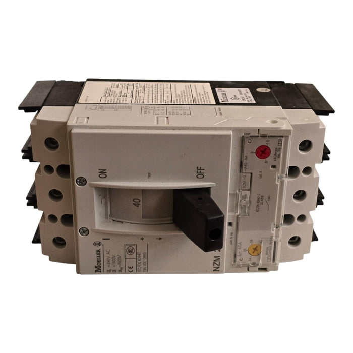Eaton Moeller NZMH2-A40-BT-NA | 107800 MCCB Circuit Breaker 3P 40A 600V w/Trip