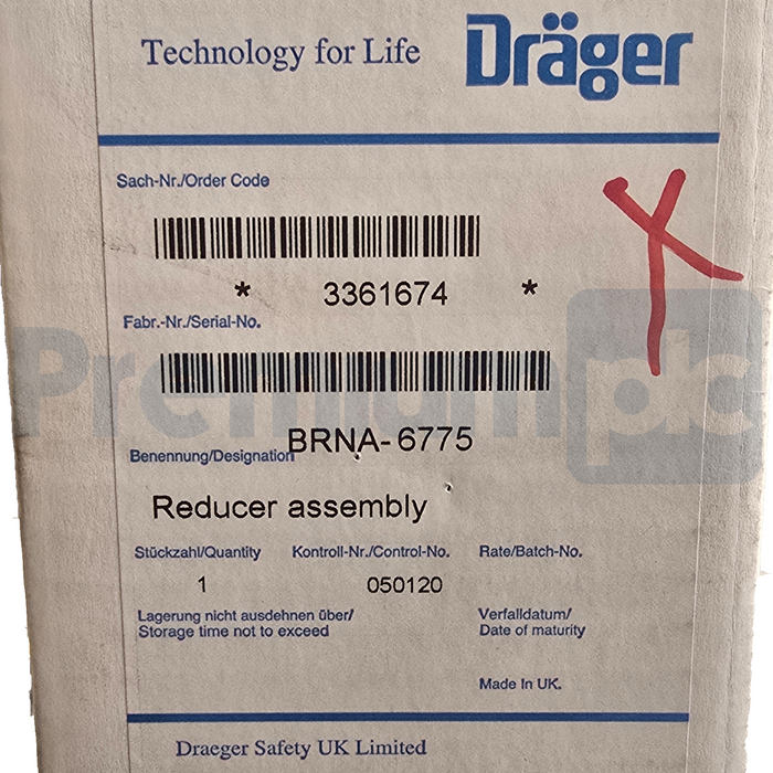 Drager Draeger 3361674 | BRNA-6775 Pressure Reducer Assembly 4500 PSI NFPA 2013