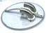 Inter-Tech 18-3/4" Vacuum Trim Receiver Lid Polycarbonate w/ (2) 2" SS 90° Elbow