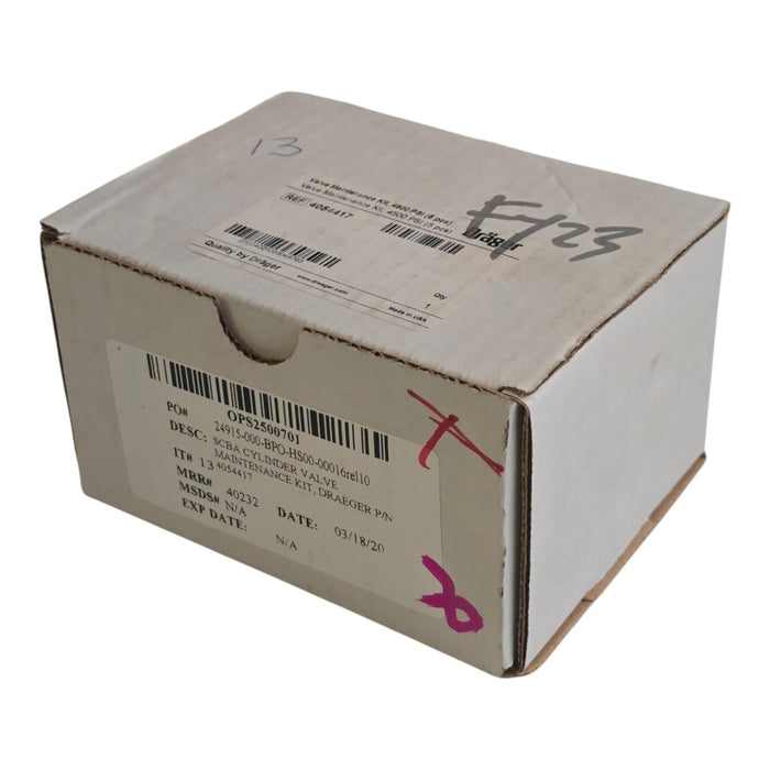 Drager Draeger 4054417 Valve Maintenance Kit 4500 PSI (5 Pcs) OEM NSMP