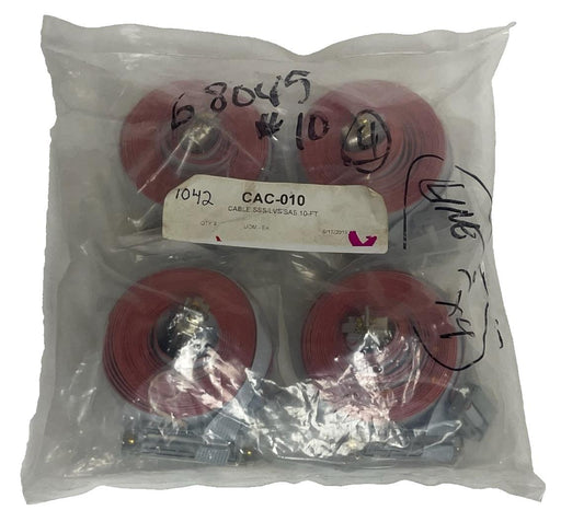 Lot of 4 New Surplus CAC-010 Cables SSS/LVS/SAS 10-FT Industrial Power Cord NSFS