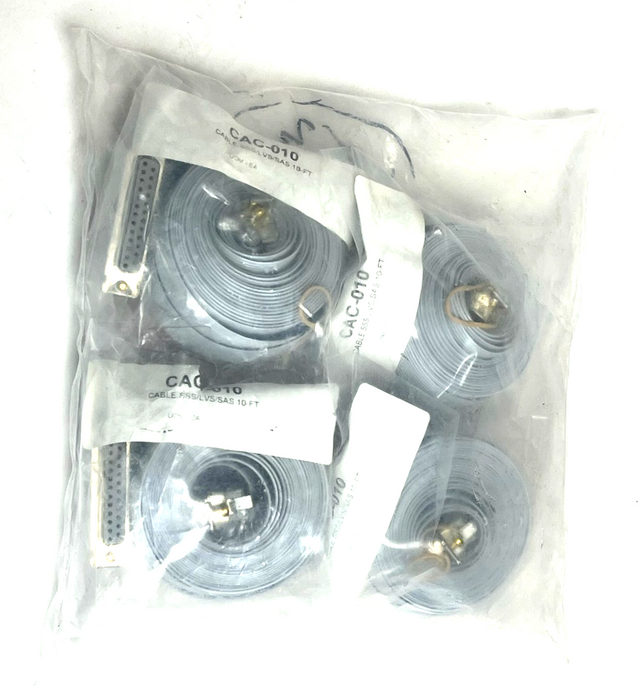 Lot of 4 New Surplus CAC-010 Cables SSS/LVS/SAS 10-FT Industrial Power Cord NSFS