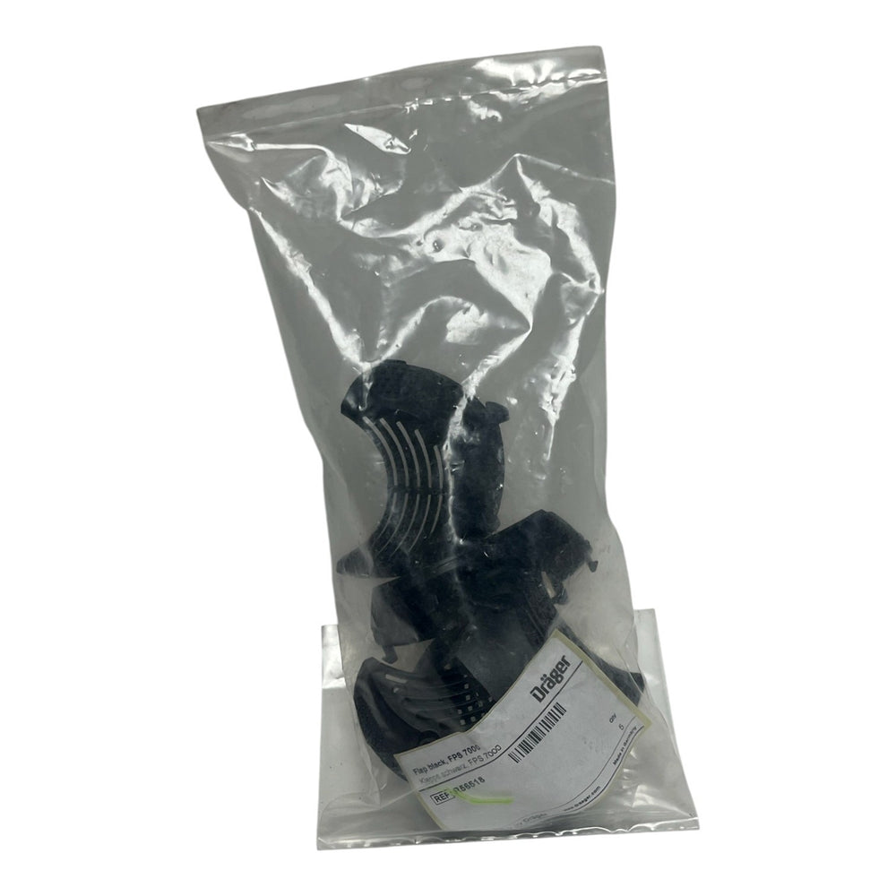 Lot of 5 Dräger R56518 Flap Black for FPS 7000 Mask - New Surplus Factor Sealed