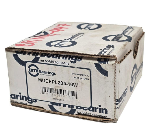 NIB AMI BEARINGS MUCFPL205-16W FLANGE-MOUNT BALL BEARING UNIT 4-BOLT