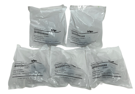 LOT OF 5 Dräger 3338927 Push-In Connector for SCBA / Breathing App, NSFS