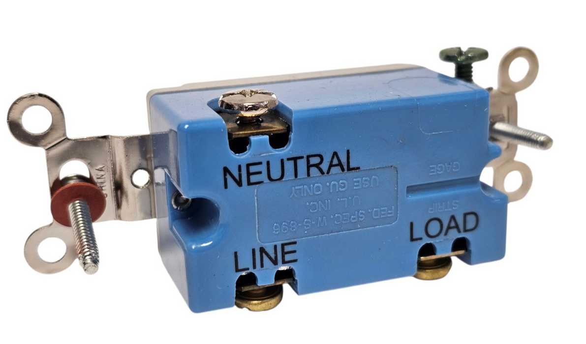LOT OF 4 NIB HUBBELL HBL1201PL SWITCHES RED PILOT SINGLE POLE 15A 120V