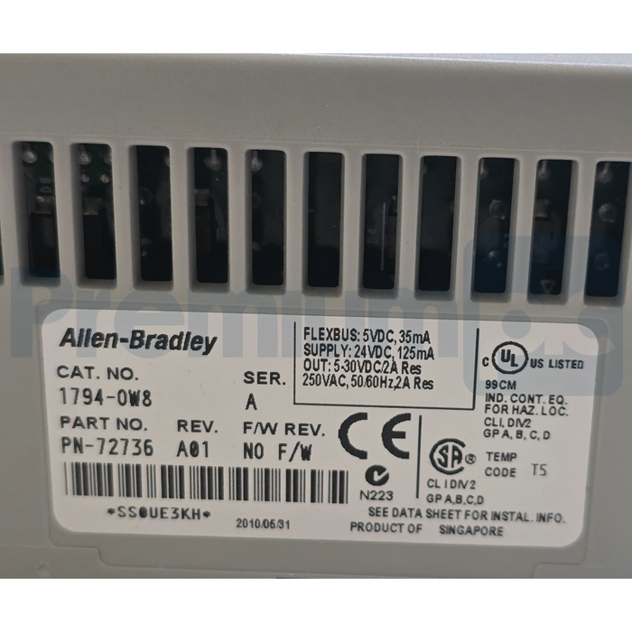 Allen-Bradley 1794-OW8 /A FLEX I/O 8-Point Relay Output Module 1794OW8 NSMP