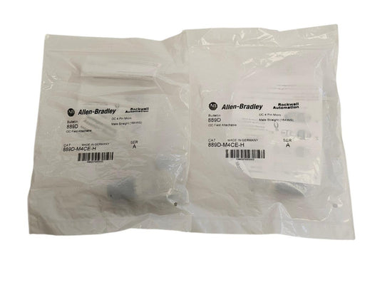 LOT OF 2 NEW ALLEN BRADLEY 889D-M4CE-H SER. A IDC FIELD ATTACHABLE 4-PIN