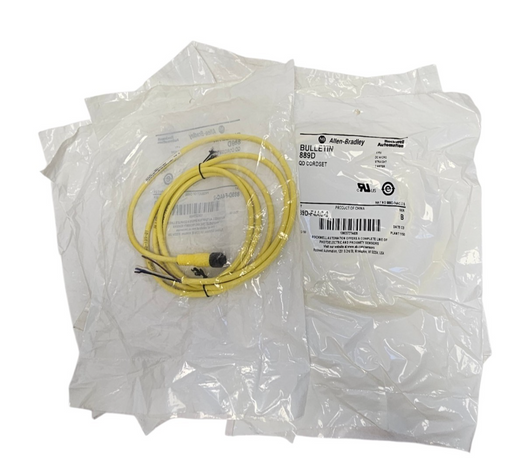 LOT OF 7 NEW ALLEN BRADLEY 889D-F4AC-2 QD CORDSETS 4-PIN 2M SER. B