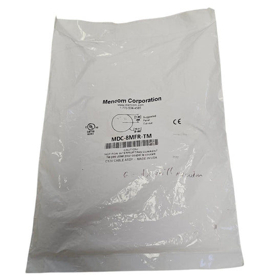 NEW MENCOM CORPORATION MDC-8MFR-TM 8 PL ML-FM THRU MOUNT RECEPTACLE