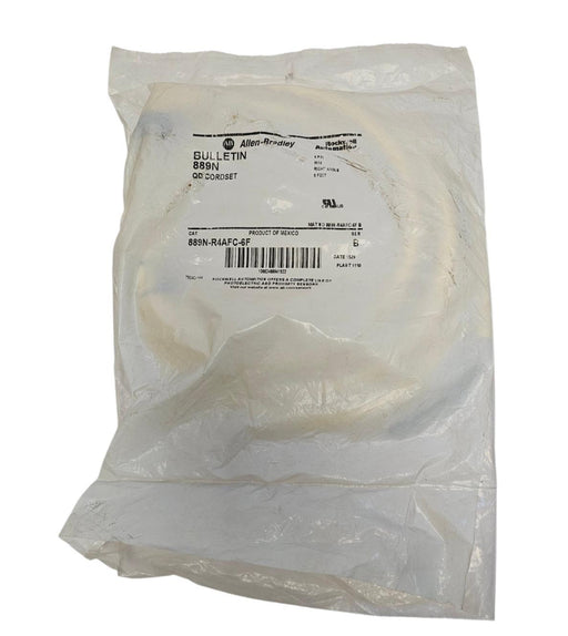 NEW ALLEN BRADLEY 889N-R4AFC-6F QD CORDSET 4-PIN MINI 6FT 889NR4AFC6F SER. B