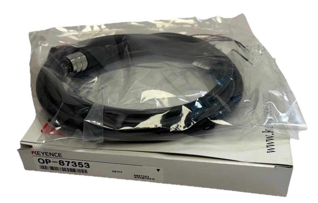 NIB KEYENCE OP-87353 CONTROL CABLE OP87353 2M LENGTH
