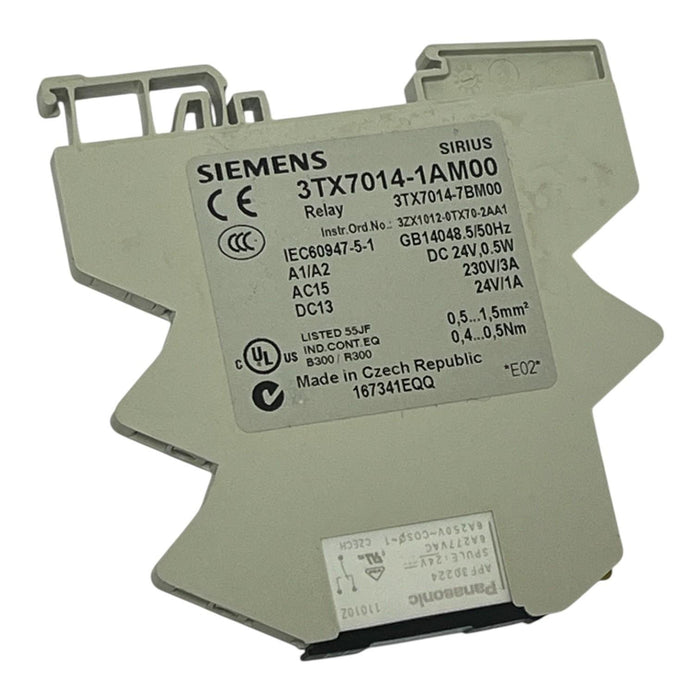 Lot of 4 Siemens 3TX7014-1AM00 Interface Relays 24V AC/DC New Surplus