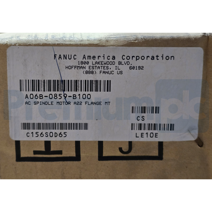 FANUC A06B-0859-B100 Alpha α22 AC Spindle Motor 6000RPM 22kW 3PH NSMP (read)