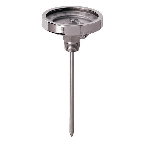 Tel-Tru AA575R 5" Dial 18" Stem 0-200°F 316 Stainless Thermometer - NSMP