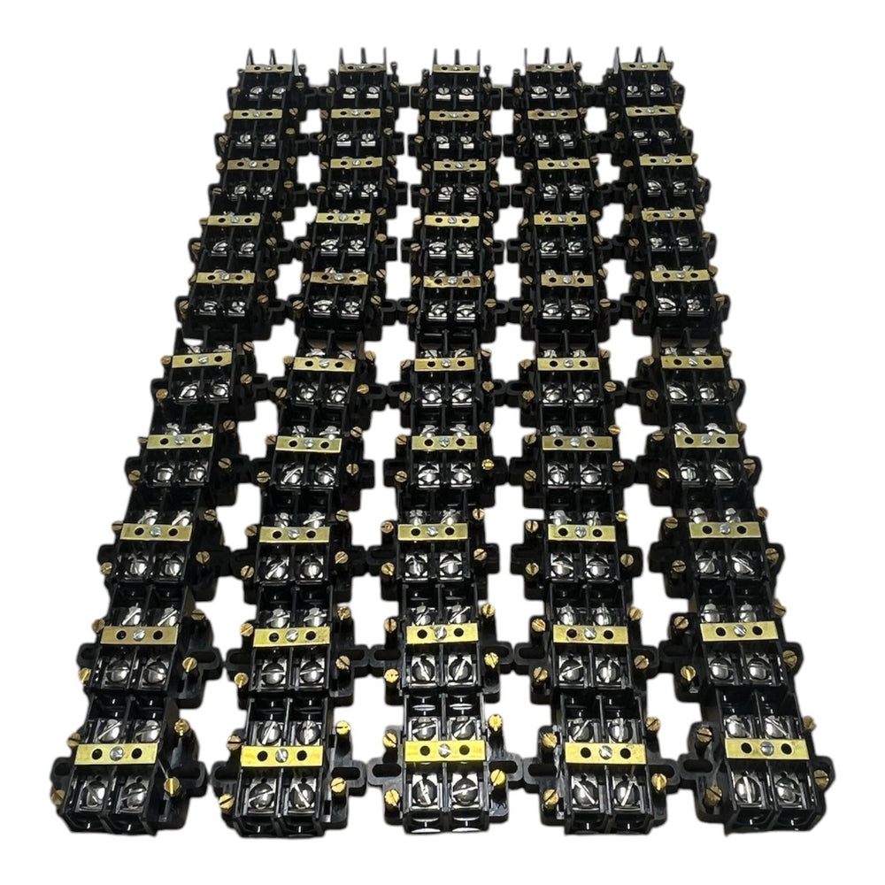 Lot of 50 Eaton Bussmann KUSC2 KU Series Panel Mount Terminal Blocks 600V 60A