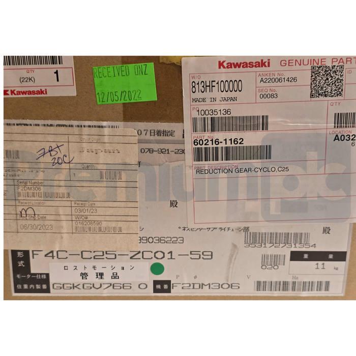 Kawasaki 60216-1162 RS20N JT3/RS50N JT4 Axis Robot Reduction Gear Cyclo C25 NSMP