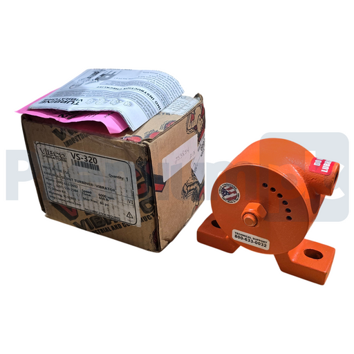 VIBCO VS-320 Pneumatic Turbine Vibrator 600lb Force 6000 VPM  3/8 NPT 80PSI NSMP