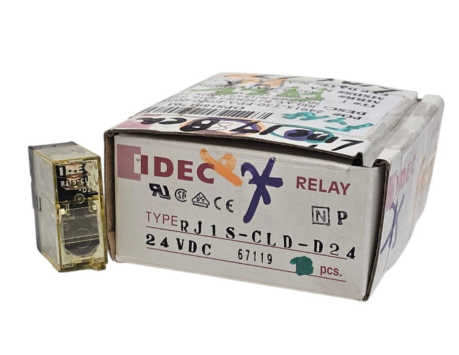 BOX OF 8 NEW IDEC RJ1S-CLD-D24 SLIM POWER RELAYS RJ1SCLDD24 24VDC