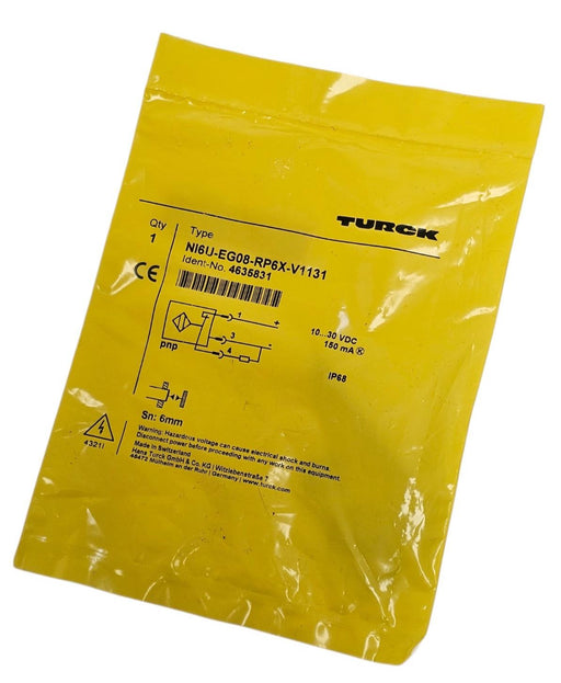 NEW TURCK NI6U-EG08-RP6X-V1131 INDUCTIVE SENSOR NI6UEG08RP6XV1131 RANGE: 6mm