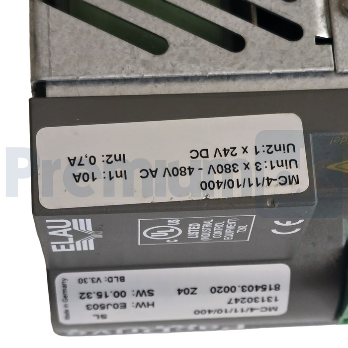 Schneider Electric ELAU PacDrive MC-4 Servo Drive MC-4/11/10/400 | HW: E0J503