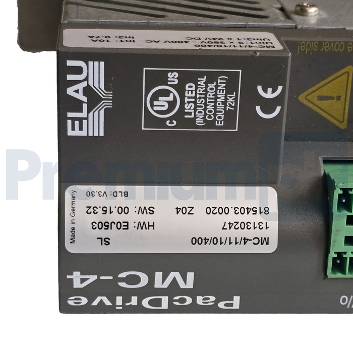 Schneider Electric ELAU PacDrive MC-4 Servo Drive MC-4/11/10/400 | HW: E0J503