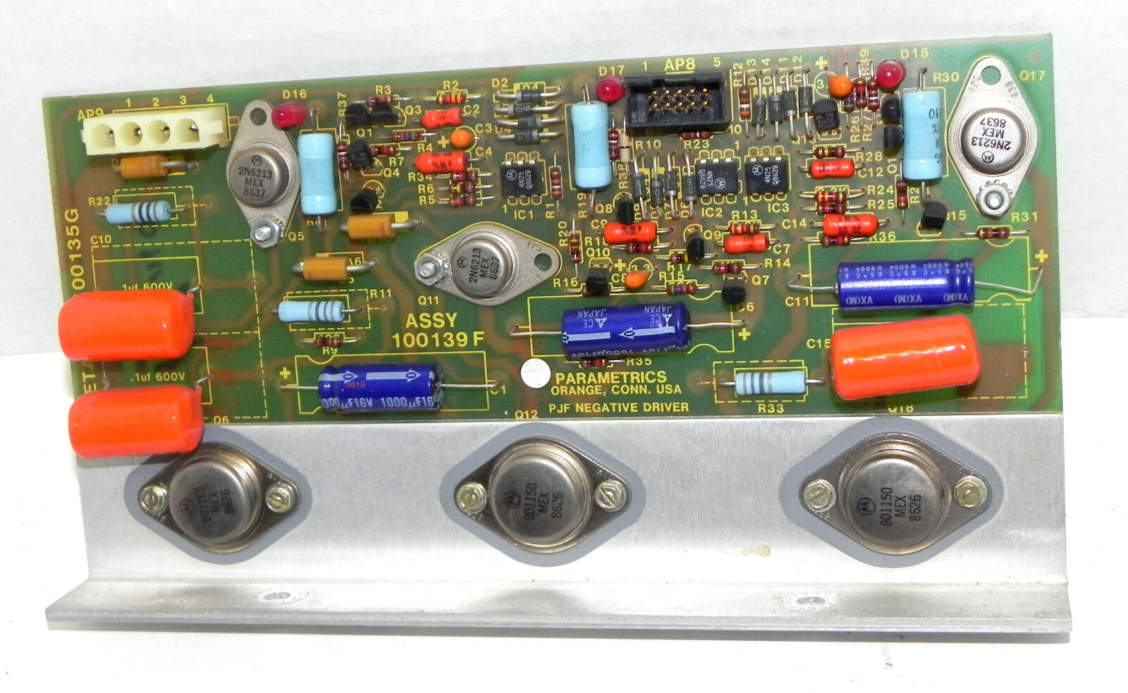 PARAMETRICS 100139F PC BOARD 100135G, CIRCUIT 100260D
