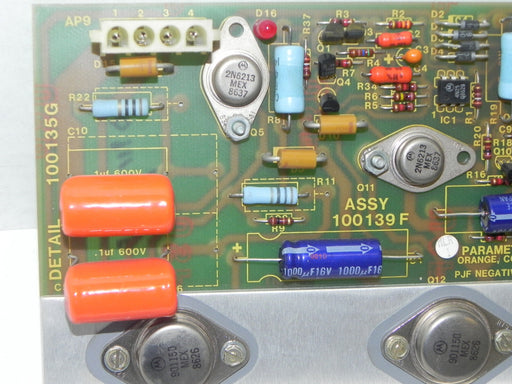 PARAMETRICS 100139F PC BOARD 100135G, CIRCUIT 100260D