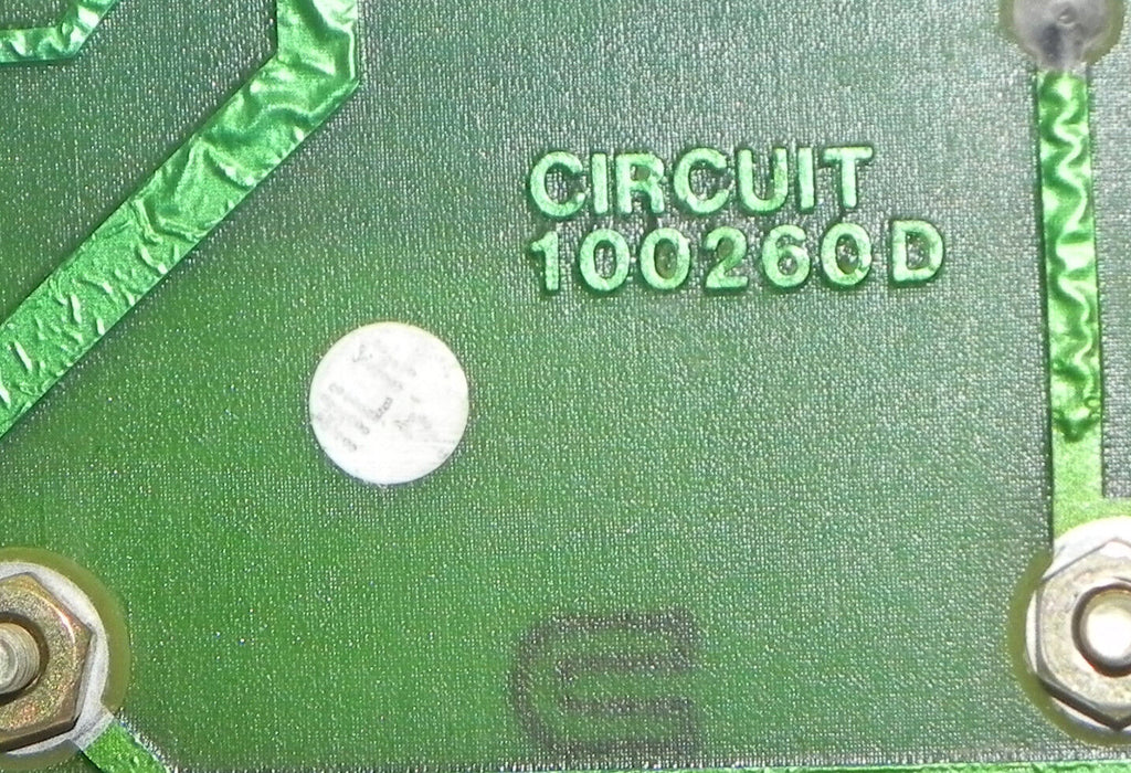 PARAMETRICS 100139F PC BOARD 100135G, CIRCUIT 100260D