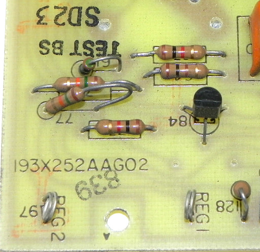 GENERAL ELECTRIC 193X252AAG02 REGULATOR CARD