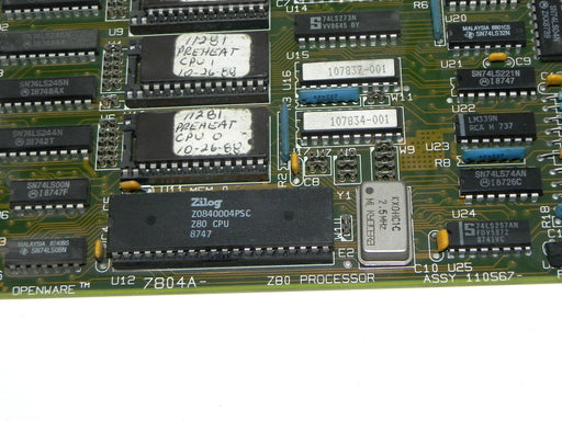 GD CALIFORNIA INC PWB 110568-002 PROCESSOR CARD Z80, PWB110568002, PWB110568-002