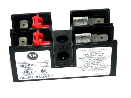 ALLEN BRADLEY 1491-R162 FUSE BLOCK SER. C 1491R162