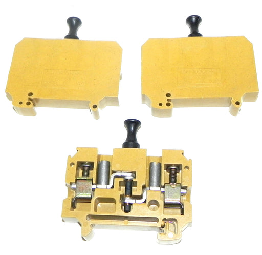 LOT OF 3 WEIDMULLER SAKC 10/35 TERMINAL BLOCKS 500V, WEID-140462