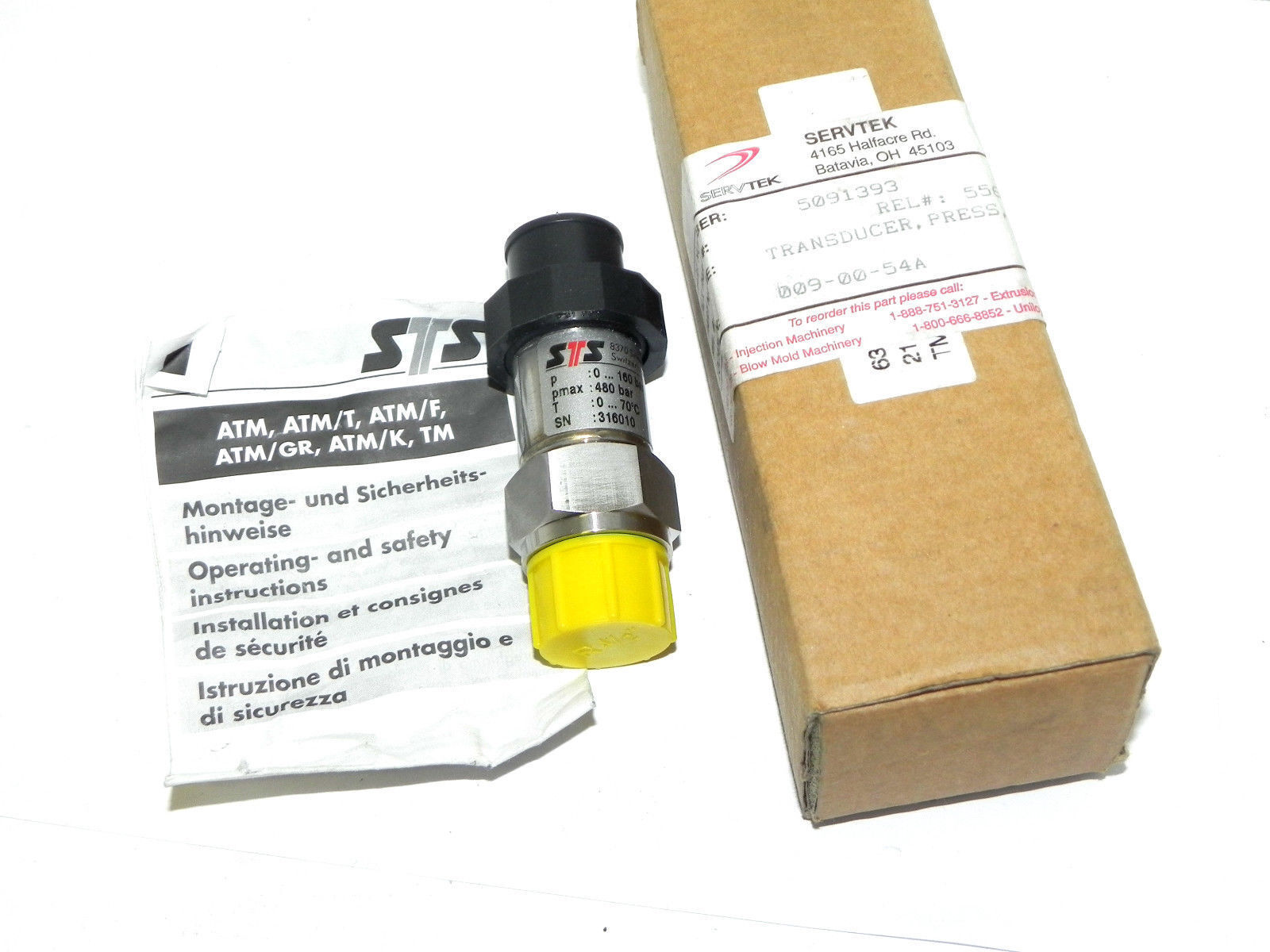 NIB DRUCKAUFNEHMER FERROMATIK TM213.1613.0199.00.AUX TRANSDUCER 5091393