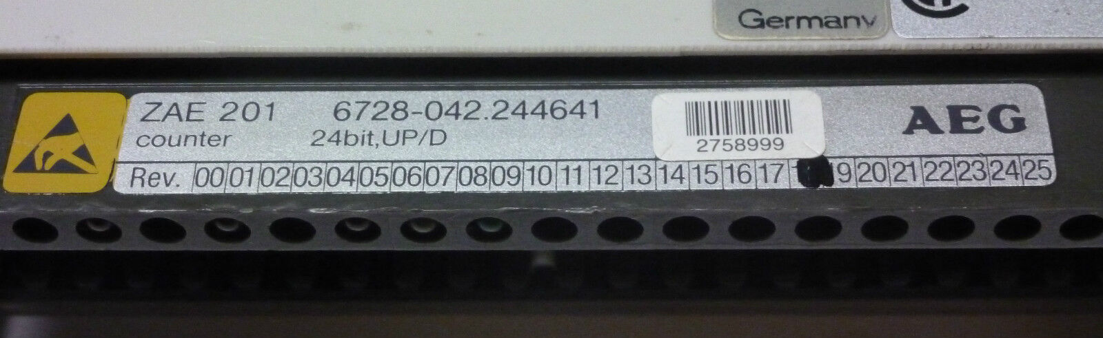 AEG  SCHNEIDER AS-BZAE-201 HIGH SPEED COUNTER ASBZAE201