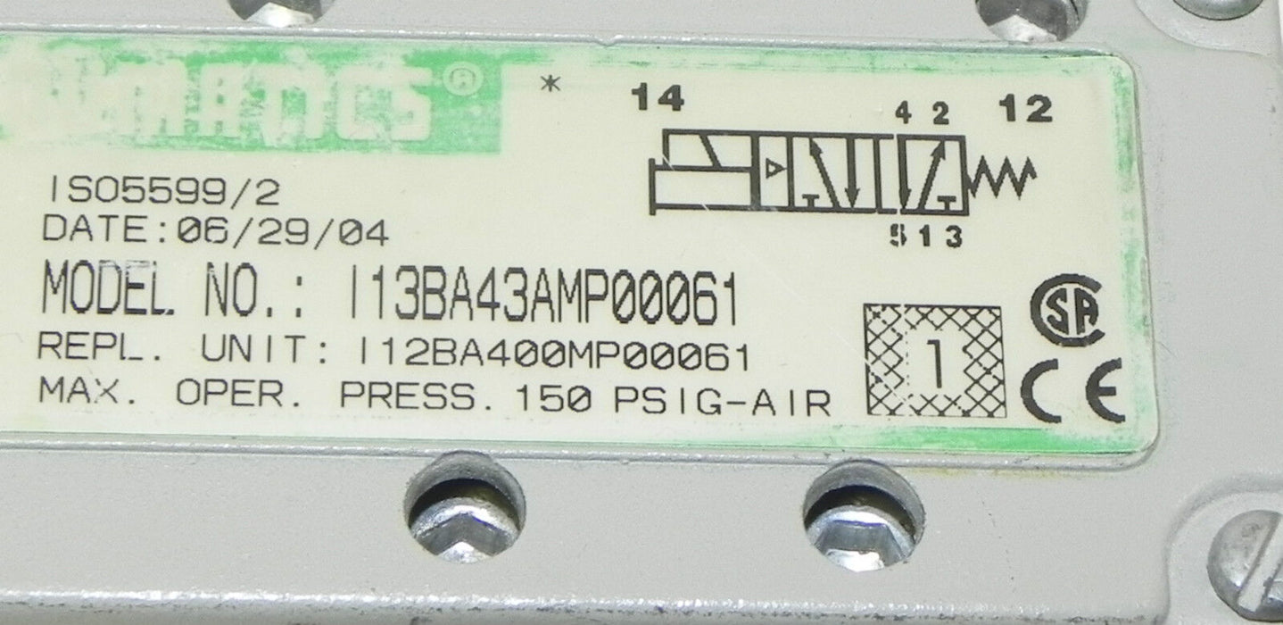 NUMATICS 13BB43AMP00061 SOLENOID VALVE