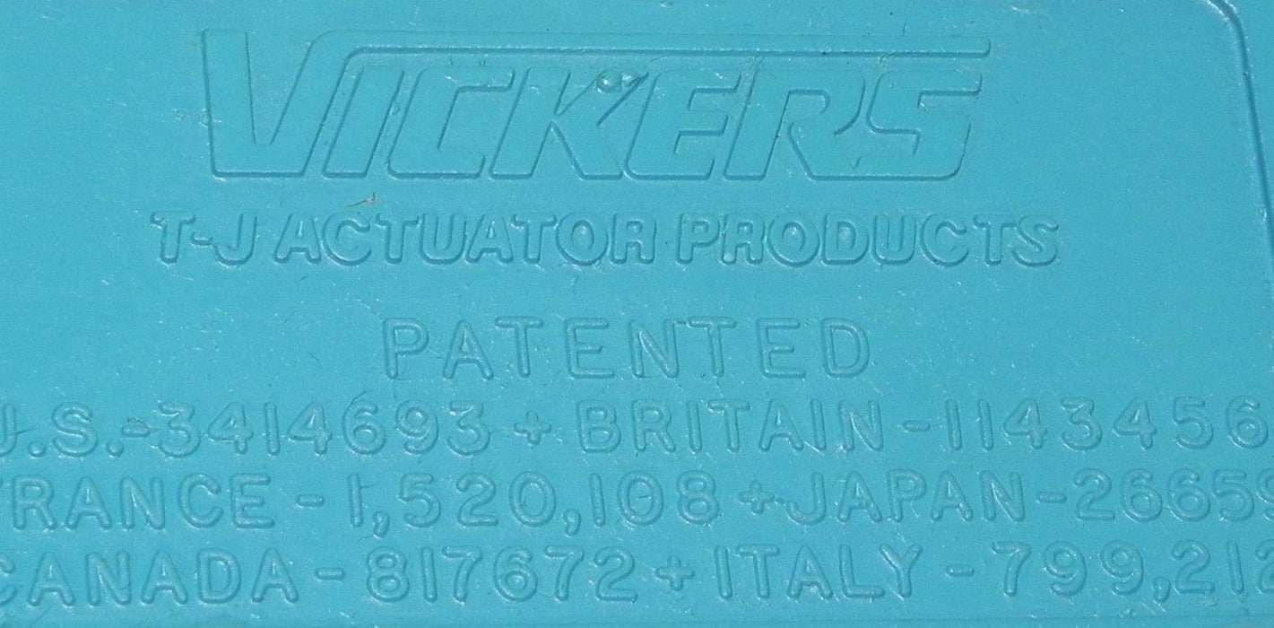 VICKERS TE17DACD AIR CYLINDER W/ VICKERS T-J ACTUATORS 2/.625X2 250 PSI