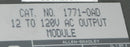 ALLEN BRADLEY 1771-OAD OUTPUT MODULE 12 TO 120V USED