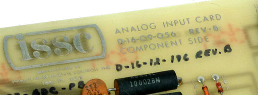 ISSC 337-ADC ANALOG INPUT MODULE INPUT CARD 0-16-09-056 337ADC 01609056 USED