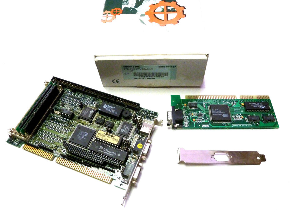 AXIOMTEK INDUSTRIAL AUTOMATION SBC8161VE 370 PIII W/VGA, LAN CPU BOARD