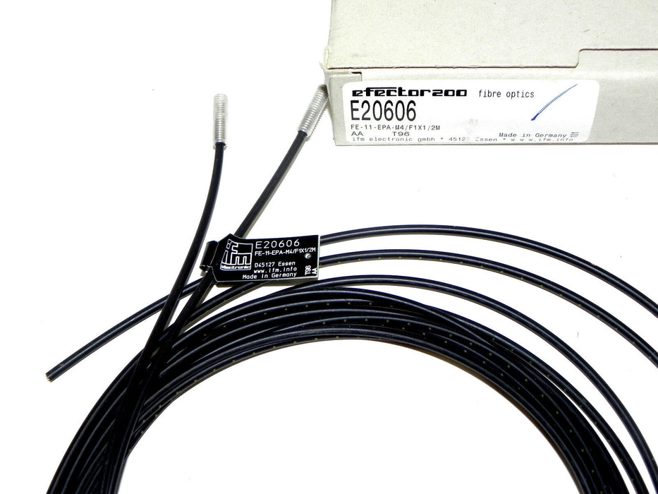 NIB EFECTOR E20606 FIBER OPTIC CABLE FE-11-EPA-M4/F1X1/2M