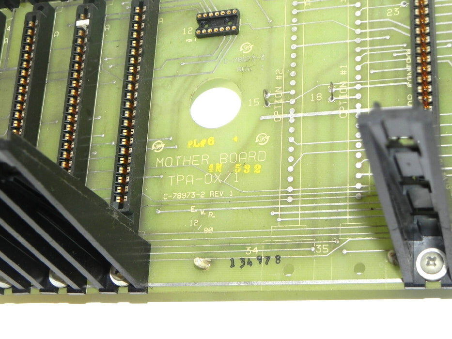 KEARNEY & TRECKER TPA-0X/1 MOTHER BOARD C-78973-2 REV. 1